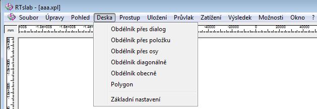 Menu Deska Zobrazení... 3.13.5 Průvlak Na záložce Průvlak je možno nastavit viditelnost El.uložení, Popisu a Lokálních systémů.