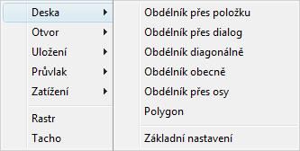 Menu Okno Smazat přenos zatížení Výsledky se ve všech případech přepočtou tak, aby vznikající liniová, resp. bodová zatížení staticky odpovídala průběhu reakcí v uloženích. 10.