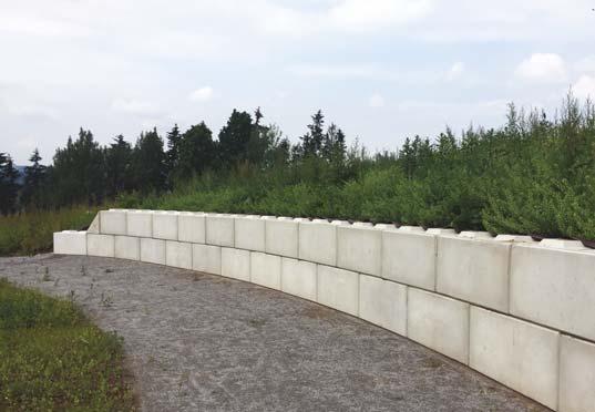 otvený Příklady použití Rieder-Bloc s geomříží pro zvýšení