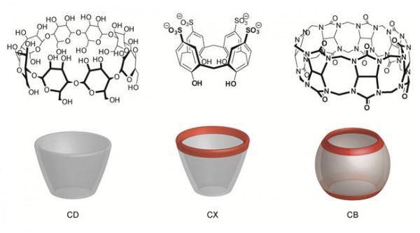 UTB ve Zlíně, Fakulta technologická 49 Nejvýznamnějšími a nejznámějšími hostitelskými molekulami jsou kalixareny, crownethery, cyklodextriny a cucurbit[n]urily.
