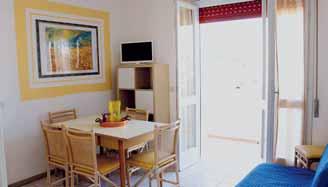 pro 1 osobu, sociální zařízení se sprchou, apartmány v přízemí s předzahrádkou (v ceníku označení bilo 3Z) trilo 5 / trilo 5Z - 45 m² - 1 ložnice s manželskou postelí, 1 ložnice se 2 samostatnými