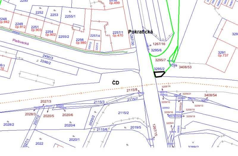 7. Prodej pozemku dle nezapsaného odděl.geometr.plánu parc.č. 3295/8 o výměře 7 m 2 (ost.plocha) v k.ú. Litoměřice Žadatel: SŽDC st. organ.