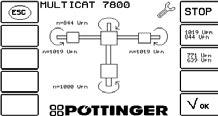 ISOBUS -TERMIN L F4 - NabÌdka nastavenì F4 T6 T1 T2 T3 T1 STOP T2 NastavenÌ hydraulickèho systèmu - P epnutì do jinèho zobrazenì (F4-2) F4-2 T6 T1 T2 T3 T4 T5 T2 uzav en hydraulick systèm T3 otev en