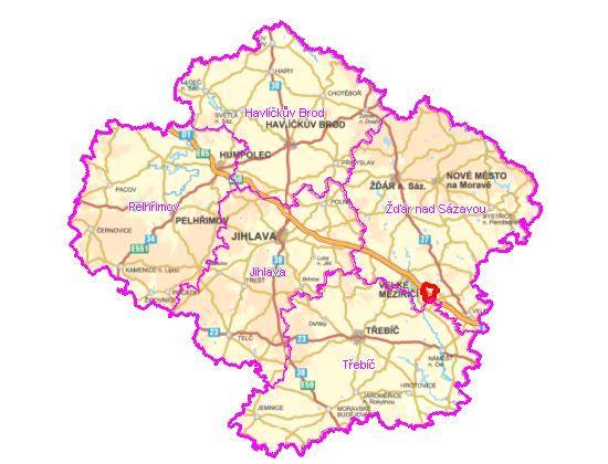 A. OBEC Jabloňov Přehledová mapka Číslo obce PRVKUK 625 