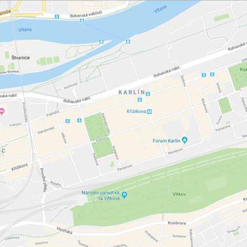 OBČANSKÁ VYBAVENOST Díky umístění projektu v bezprostřední blízkosti centra hlavního města je občanská vybavenost komplexně zajištěna.