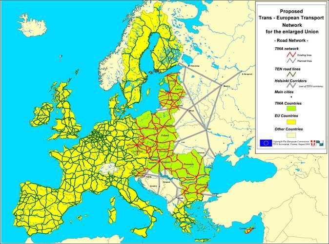 http://www.tinasecretariat.at/ Prameny: Revitalising Europe s Railways. European Commission. Office for Official Publications of the European Communities, 2003.