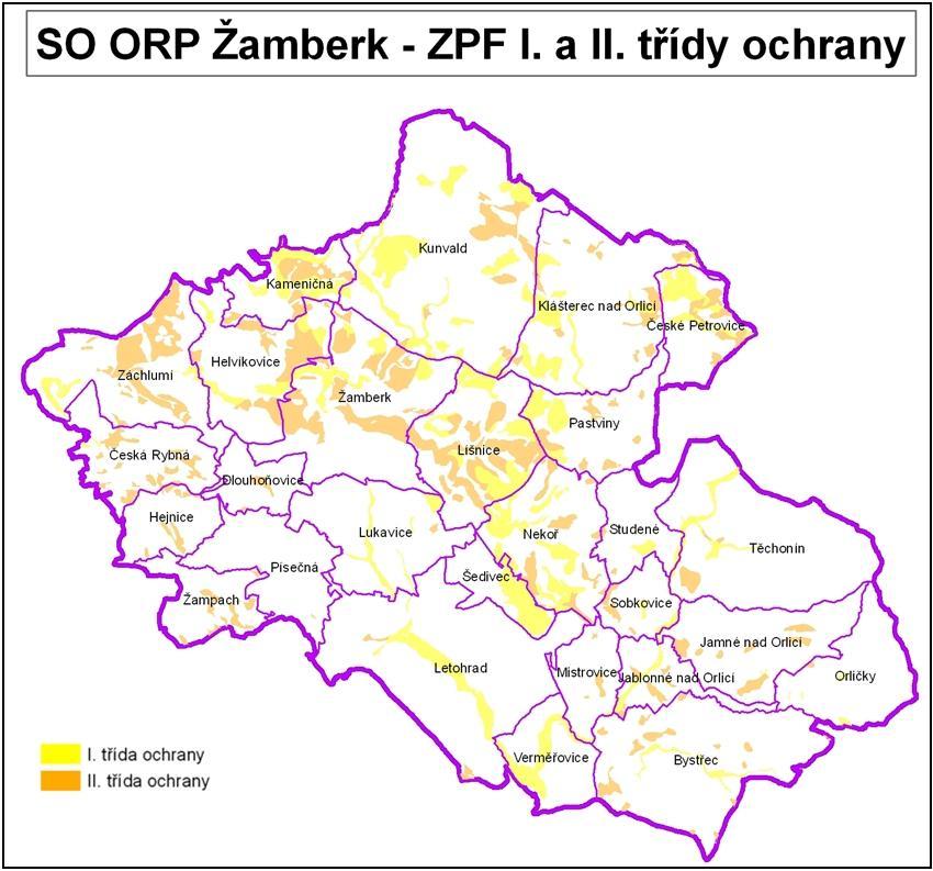 3.5.1.1 Ochrana zemědělského půdního fondu Plošná ochrana půdy je definována ustanoveními zákona č. 183/2006 Sb.