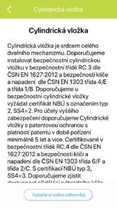 Stiskem prstu zvolíte například položku č.