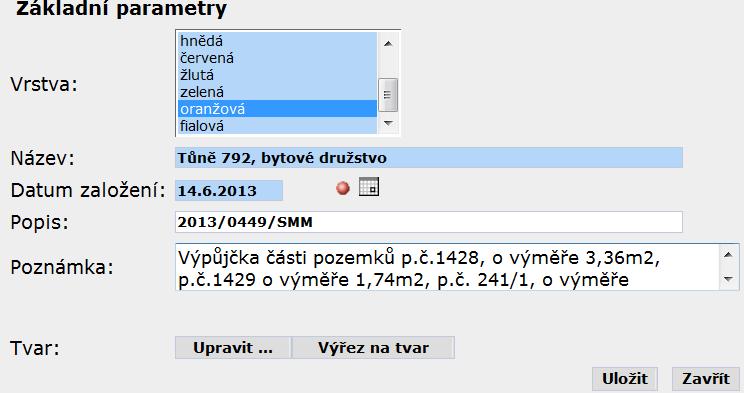 strany atribut Název datum podpisu smlouvy atribut Datum založení Nepovinná pole: číslo