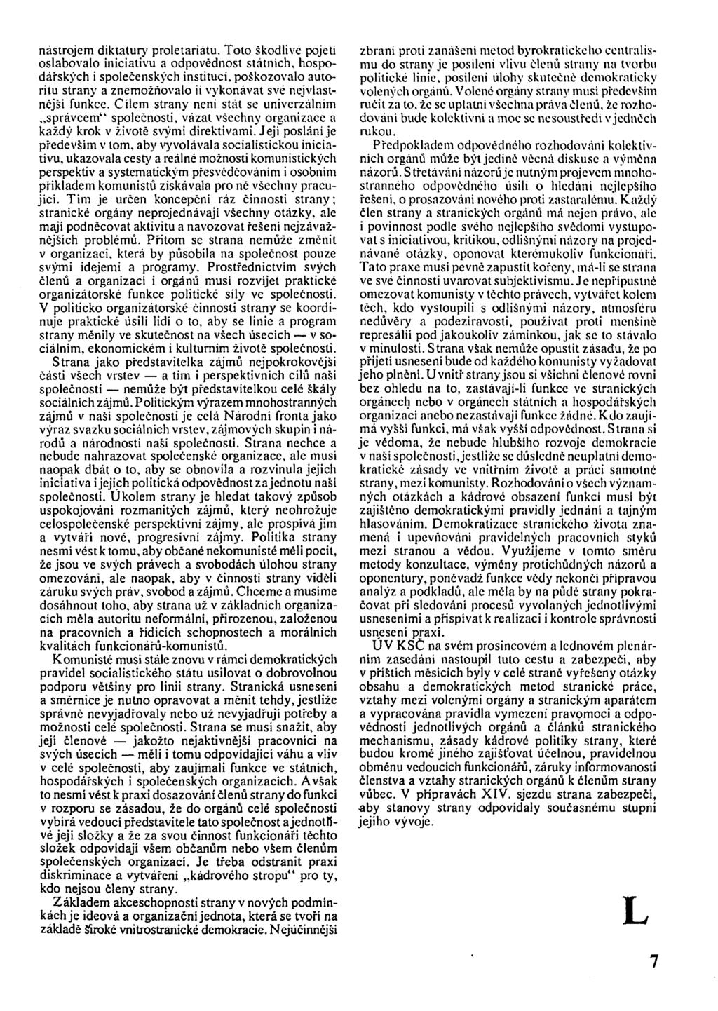 nástrojem diktatury proletariátu.