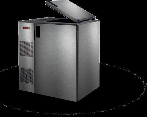 jk 79 Chladicí komora na odpad +8 C +6 C Automatické odpařování a odtávání INOX Provedení nerez JK 79-07 ventilované