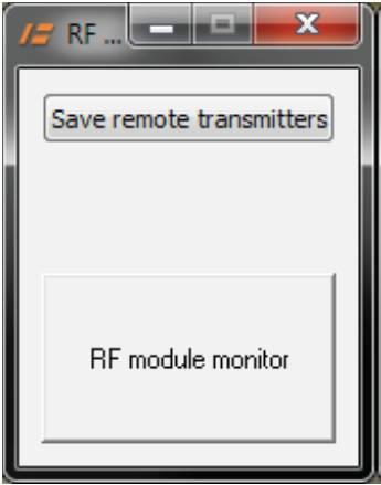 Kliknutím na okno SAVE REMOTE TRANSMITER spustíte programování dálkových ovladačů.