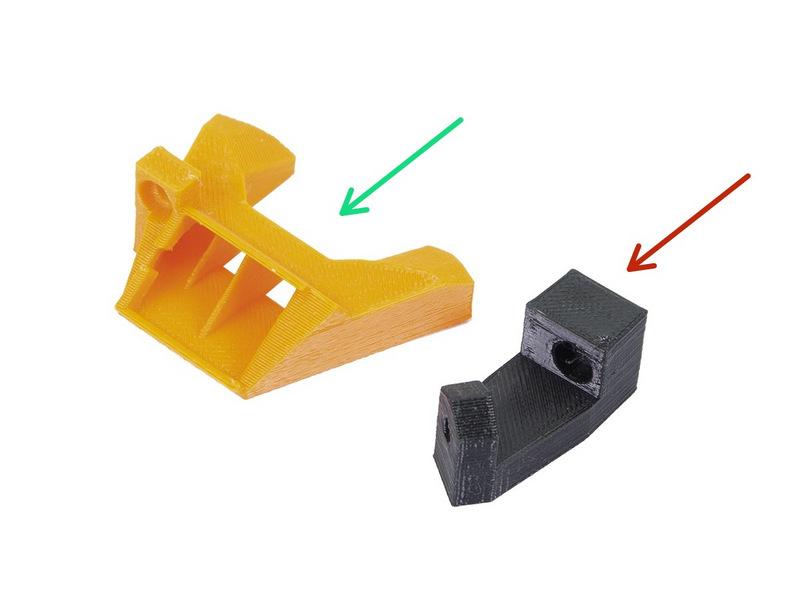Extruder body (compared with previous B6) Extruder cover (compared with previous B6)