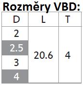 !! SAD-ACX4-30 Vrták+4 ks destiček velikost 3.0+klíč 2540!