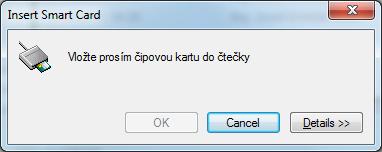 Aplikace vyhledá kvalifikované certifikáty instalované na vašem PC a nalezené certifikáty nabídne k výběru.