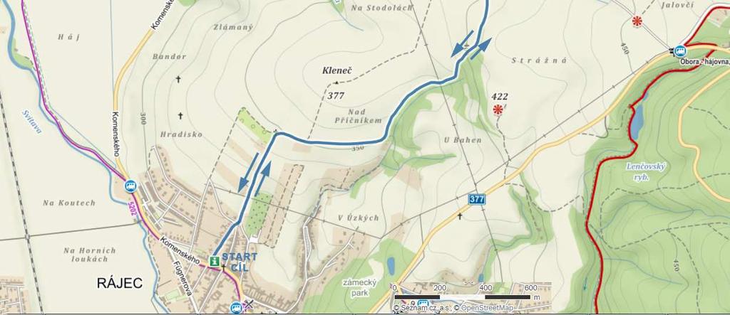 ZÁVODU 9,6 km