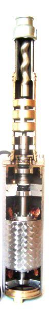 -5- Řez čerpadlem: Výtlačné těleso Stator s pryžovou vložkou Vřeteno Sací těleso Spojovací hřídel Spojka motoru Mechanické ucpávky