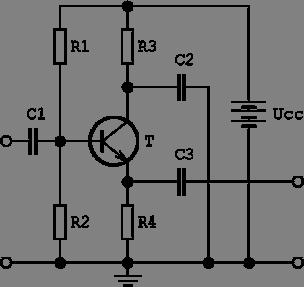 příklad pro zapojení bipolárního tranzistoru se