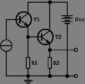 příklad 5 pro zapojení dvou bipolárních tranzistorů v
