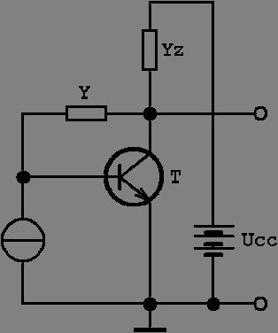 příklad 7 pro zapojení realizující tranzistorový