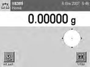 5 První kroky 5.1 Zapnutí či vypnutí Zapnutí Stiskněte tlačítko «On/Off». Rozsvítí se displej.