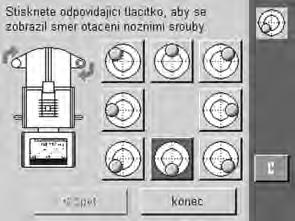 1 Chcete-li spustit Asistenta pro vyrovnání, klepněte na «Info». Asistent pro vyrovnávání váhy vás provede procesem vyrovnávání váhy krok za krokem.