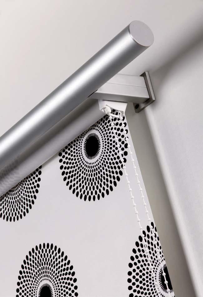 Přednosti rolety Sunlite Luxusní doplněk interiéru, moderní design, dvě varianty provedení ozdobná kulatá a plochá lišta, led-diodové osvětlení umístěné v horní liště, možnost regulace