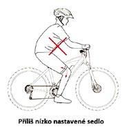 3.3. NASTAVENÍ VÝŠKY SEDLA Uvolněte páčku rychloupínáku a nastavte výšku sedadla na požadovanou úroveň. POZOR! Nepřekračujte však maximální úroveň vysunutí, vyznačenou značkou na sedlové tyči.