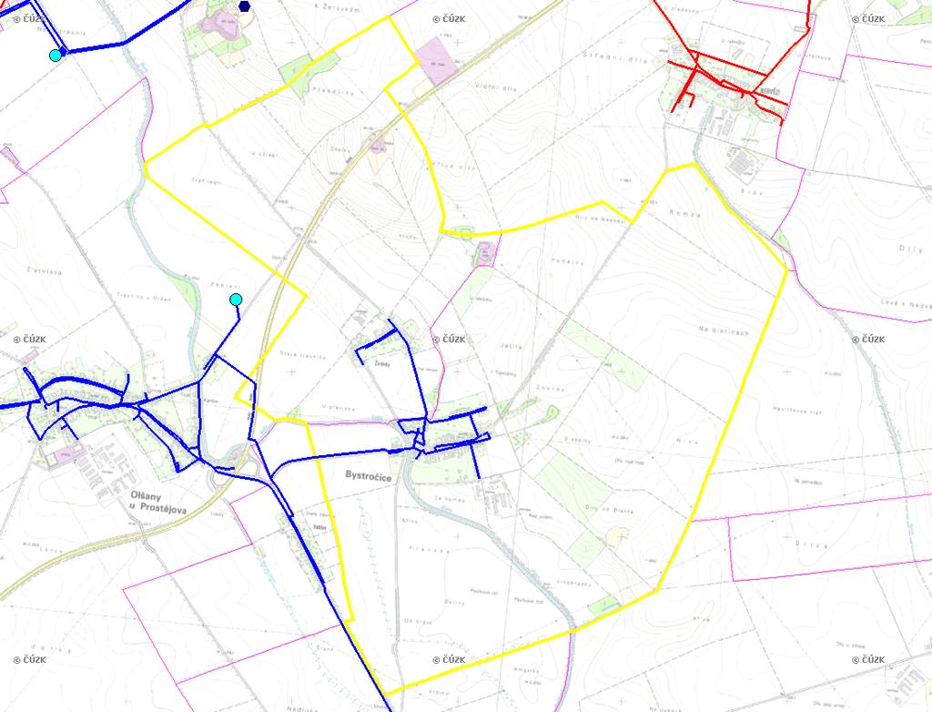 B.2 ZÁKLADNÍ INFORMACE O OBCI (části obce - ZSJ) Obec Bystročice se nachází jihozápadně od krajského města ve vzdálenosti cca 6 km. Obcí prochází silnice III tř.