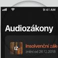 jsme možnost posouvat se při poslechu o jednotlivé paragrafy zákona k dispozici 7 audiozákonů Insolvenční zákon Občanský soudní řád Občanský
