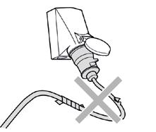 Bezpečnostní pokyny - Toto je zakázáno! Bezpečnostní pokyny - Toto je zakázáno! Nemiřte vysokotlakým vodním paprskem na zásuvky nebo jiná elektrická zařízení!