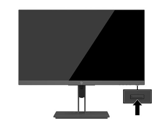 3. Monitor zapněte stisknutím tlačítka napájení na jeho zadní straně.