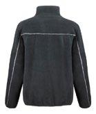 polyester (fleece) kontrastní prošití v barvě Grey ochrana proti větru stojáček odolný zip přední