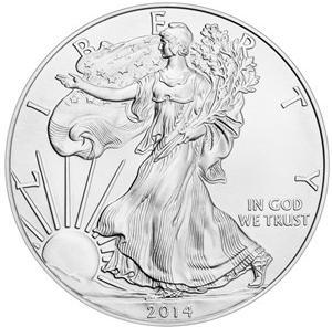 4) Stříbrné zahraniční investiční mince Stříbrná investiční mince American Eagle 1 oz t (ilustrační foto) Stříbrná zahraniční