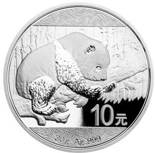 4) Stříbrné zahraniční investiční mince Stříbrná investiční mince Panda 30 g (ilustrační foto) Čína