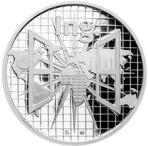 14) Dárky z drahých kovů (stříbro) Stříbrná titulární medaile Ing.