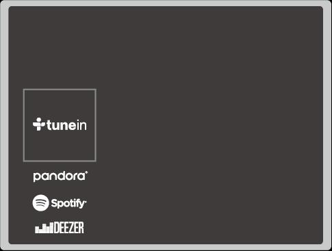 Síťové funkce Síťové funkce Internetové rádio Můžete využívat služby internetového rádia - jako například TuneIn Radio, Pandora, Deezer, a TIDAL - připojením této jednotky k domácí síti připojené k