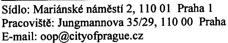 1126, Praha 1" nebude posuzován podle citovaného zákona.