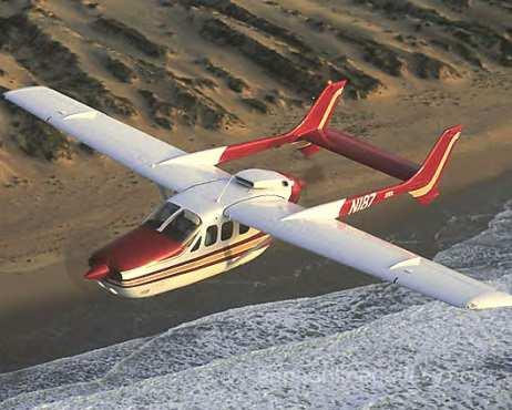 7 - Sparrow ML [10] Cessna 336 Skymaster [11] Cessna 336 Skymaster je dvoumotorový osobní a nákladní letoun celokovový hornoplošník s tažným a tlačným motorem Continental GO-300-C o výkonu po 175 hp.