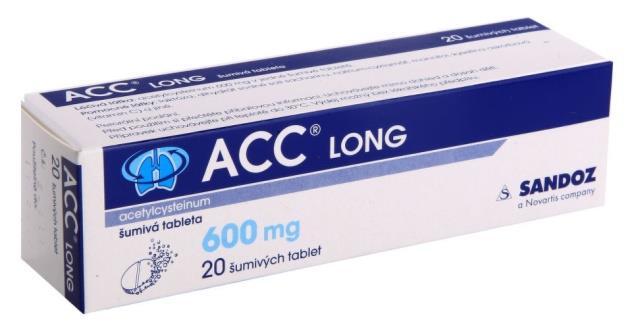 První pomoc u podezření na intoxikaci N-acetylcysteine (NAC) Je 100% efektivní při podání do 8-16 hodin po požití 140