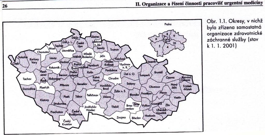 Na území ČR se po roce 1993 nacházelo 78 tzv. územních celků (76 okresů + Hlavní město Praha + Středočeský kraj).