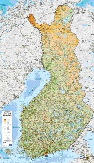PŘÍLOHA Obrázek 1. Mapa současného Finska <http://www.koulukartta.