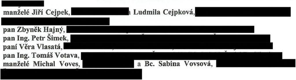 - jako dárci44 uzavřely níže uvedeného dne, měsíce a roku, v souladu s příslušnými ustanoveními zákona ě. 89/2012 Sb., občanský zákoník, v platném znění, tuto darovací smlouvu ČI. I.