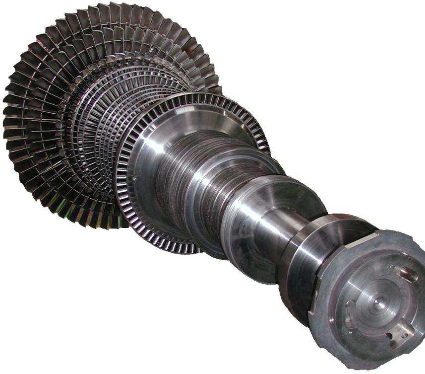 Koncepce kyvných podpěr, jejichž princip je popsán výše, je možné aplikovat i jako nosný prvek v přední části turbíny. Kyvné podpěry jsou v takovém případě umístěny po obou stranách turbíny.