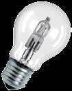 46W halogenová žárovka HALOGEN ECO PRO CLASSIC A nahrazuje 60W klasickou žárovku. Žárovky HALOGEN ECO PRO CLASSIC jsou 100% stmívatelné a mají perfektní podání barev (Ra: 100).