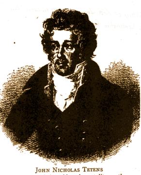 Johannes Nikolaus Tetens (1736 1807) Teprve v roce 1777 rozdělil Tetens psychické projevy na rozum, vůli a