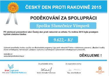 která putovala na sbírkový účet