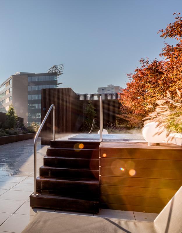 BRUMLOVKA Building Come Check Out Balance Club Brumlovka s New Terrace As the days turn cooler, you can still use Balance Club Brumlovka s newly renovated terrace with two Finnish saunas, relaxation