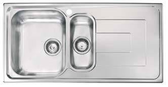 linky nerez CrNi 18/10 komplet 2 x 3,5 ventil so sifónom s COMO 100