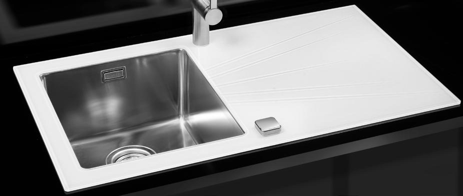 sa montáž drviča  167 Karat 10 860 x 540 mm x x 200 mm mm čierna/, biela/ pop up sifon s 1 mm NA OBJEDNÁVKU Čierna